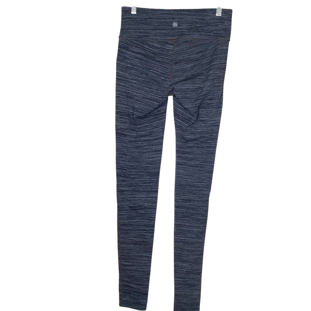 Athleta Chaturanga Leggings Women Size‎ Small Tall Gray 7/8 Length Yoga Gym EUC - Picture 5 of 7